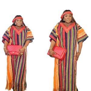 Premium Vintage African Aso-oke Women's Bubu - Image 3
