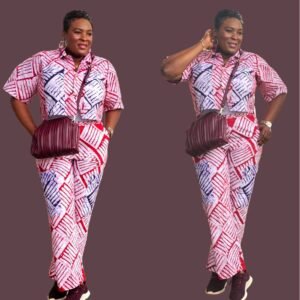 Premium multi-colored 2-piece Women's Crop Top and Pant  - Image 2