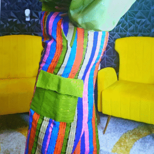 Jawu African Aso-oke Combat Pant - Image 4