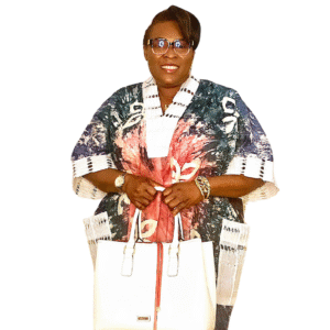 Adire and White Jawu Women's Bubu - Image 2
