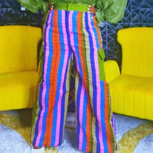 Jawu African Aso-oke Combat Pant - Image 1