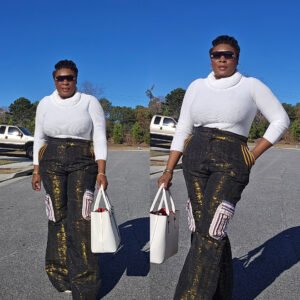 Vintage Aso-Oke Cargo Pants - Image 2