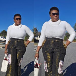 Vintage Aso-Oke Cargo Pants - Image 3