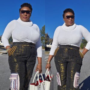 Vintage Aso-Oke Cargo Pants - Image 1