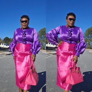 Pink Clara Women's Skirt and Blouse - Image 1