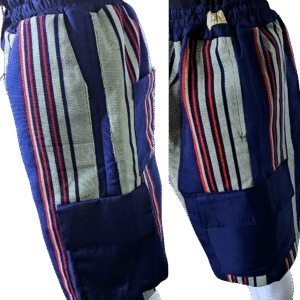 Vintage Aso-Oke Cargo Shorts - Image 4
