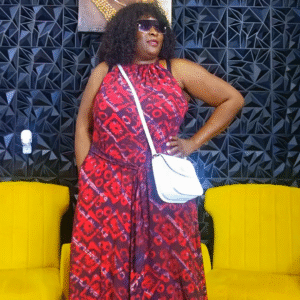 Pink Soft Adire Jumpsuit - Image 1