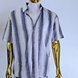Exquisite Grey African Men’s Linen 2 Piece Summer Wear - Image 1