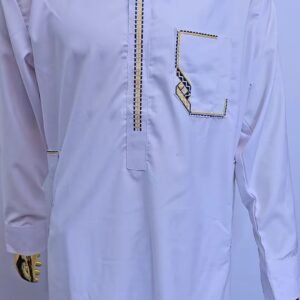 Equisite White African 2 Piece Long Sleeve - Image 4