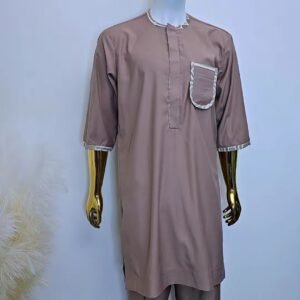 Equisite Tan African 2 Piece Short Sleeve - Image 2