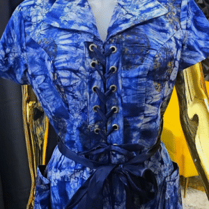 Padded Front Rope  Adire Jumpsuit - Image 1