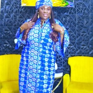 Asake African Women's Lace Kaftan - Image 2