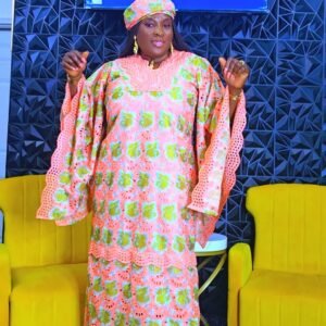 Gentle Lady African Women's Lace Kaftan - Image 5