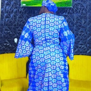 Asake African Women's Lace Kaftan - Image 4