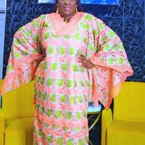 Gentle Lady African Women's Lace Kaftan - Image 4