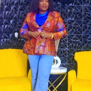 Chi African Women's Adire Blazer - Image 5