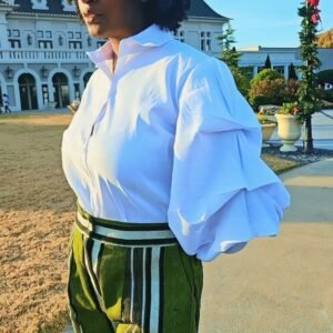 Multi-colored  Green Combat Cargo Pants for Women - Image 4