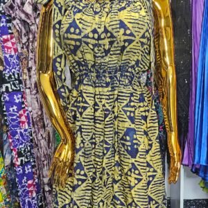 Soft Adire Strap Dress - Image 1