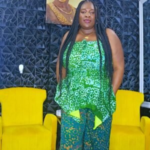 2 Piece African Soft Adire Strap Sleeve Set - Image 3